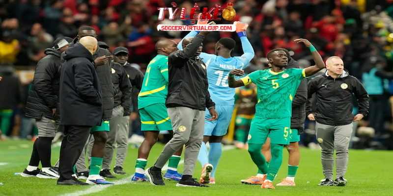 Các cầu thủ Senegal bỏ ra sân sau khi phải nhận phạt đền ở phút bù giờ Các cầu thủ Senegal bỏ ra sân sau khi phải nhận phạt đền ở phút bù giờ